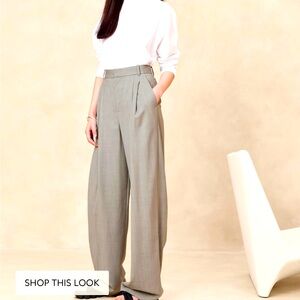 Siena wide leg Italian wool pants